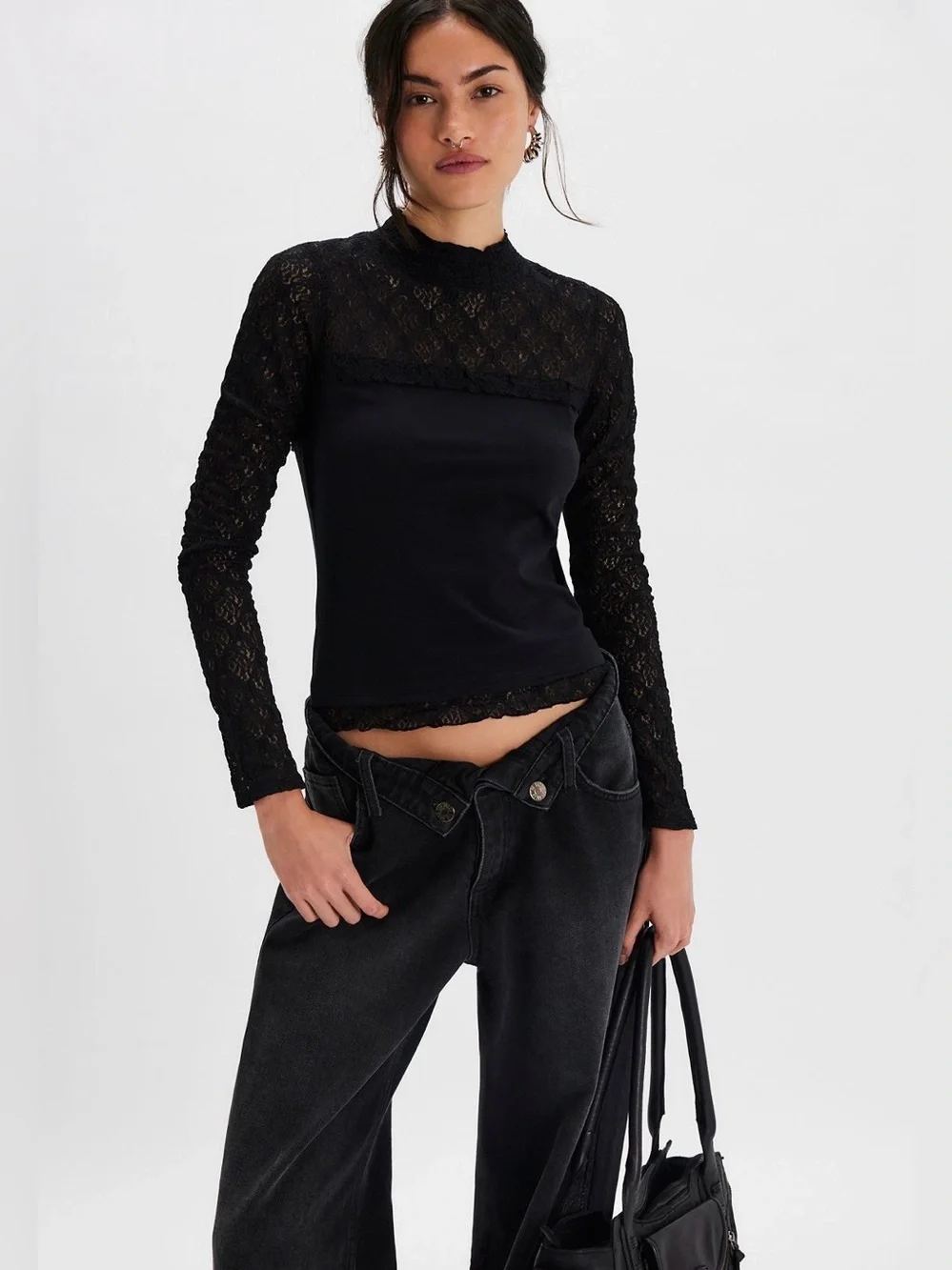 FREE PEOPLE Miya Lace Top
